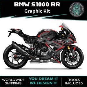 Grafica Corsa Rosso Nero per BMW S1000RR 2023 - 2024 | Kit Adesivi Decalcomania Completa - Foto 1 di 2