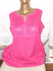 Women's Sleeveless Pink Tank Top Large - Picture 1 of 2
