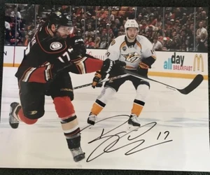 Ryan Kesler #17 Signed Photo 11x14 Anaheim Ducks Autographed with Calle Jarnkrok - Picture 1 of 1