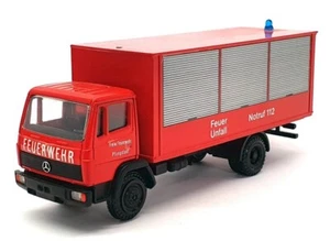 NZG 1/50 Scale Diecast FE25 - Mercedes Benz Feuerwehr Fire Truck - Red - Picture 1 of 5