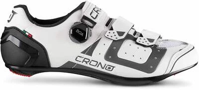 NUEVO Zapatos de Ciclismo de Carretera Crono CR3 - Blanco (Reg. $220) BOA Sidi Gaerne Giro Foto 1 de 3