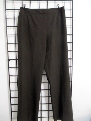 PANTALONES LAFAYETTE 148 NUEVA YORK 🌸 TALLA 10==MARRÓN CHOCOLATE/MEZCLA LANA Foto 1 de 4