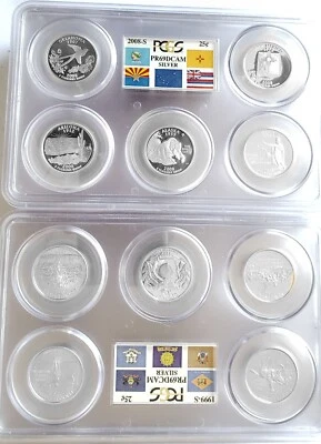 50 State Silver Quarter Collection 50 States in PR69 Grade. Rare Collection - Image 1 of 3