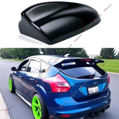 Glossy Black Car Shark Fin Radio Signal Decor Roof Antenna Cover For Ford Focus Foto 1 de 4