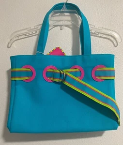 Ralph Lauren Blue Canvas Tote Bag NWT 14x10x4.5" - Picture 1 of 7