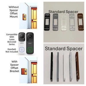 Lorex B451AJD Series 2K Wi-Fi Video Doorbell Compatible Spacer Offset Mount - Picture 1 of 4