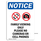 Vue familiale uniquement avec symbole panneau de notification OSHA autocollant métal plastique