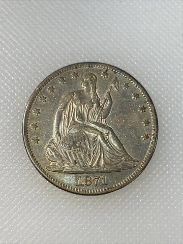 1871 P half dollar Cover