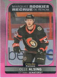 21-22 2021-22 OPC Platinum Olle Alsing ROOKIE MATTE PINK #256-Senators - Picture 1 of 1