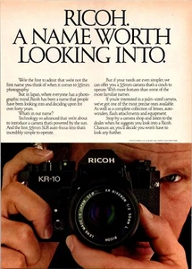 VINTAGE 1981 RICOH KAMERA 35 MM DRUCK AD - Bild 1 von 1
