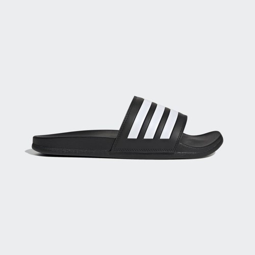 Adidas Adilette Comfort Slides Core nuove senza scatola nere 7M 8W