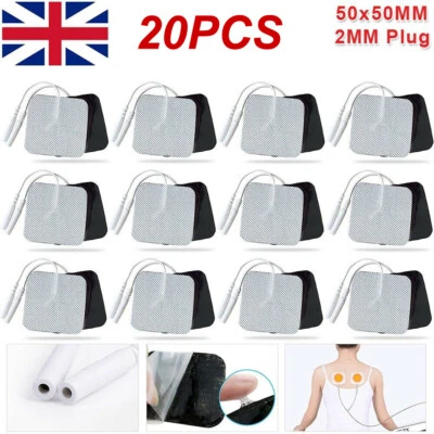 20PCS Tens Machine Replacement Electrode Massager Pads Self-Adhesive Reusable F - Image 1 of 4