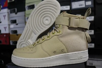 Nike SF Air Force 1 MID Women's Size 7 Mushroom/LightBone Brand New AA3966-200 - Image 1 of 3