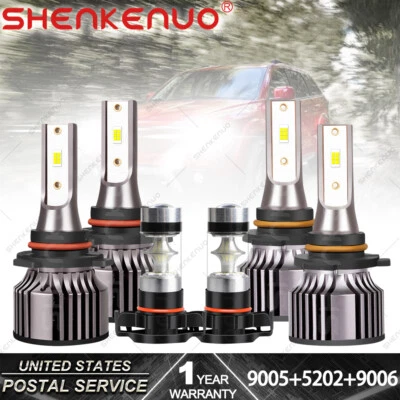 For Dodge Journey 2010 2011-2018 2019 6x LED Headlights High Low Beam Fog Lights - Изображение 1 из 4