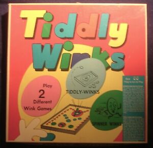 "Tiddly Winks - 2 Games in One", 1979 Tee Pee Toys. #1425, Complete, Vintage