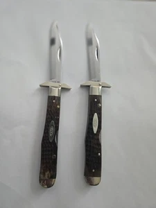 Case XX 10 Dot 1980 & 9 Dot 1981 6111 ½ L "Cheetah"Lockback Appaloosa Bone Knife - Picture 1 of 7