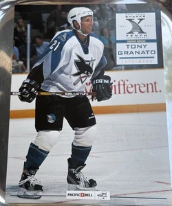 Tony Granato 8.5x11” San Jose Sharks 2000 10th Ann. Limited Edition Players Card - Picture 1 of 3