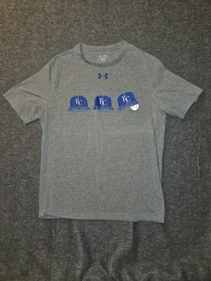 Kansas City Royals Under Armour T-Shirt Medium Gray Graphic Print Sports Casual - Image 1 of 4