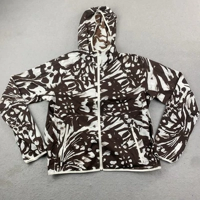 Lululemon Packable Running Jacket Monarch Bloom Bone Espresso Women’s 8 LW4CILS - Image 1 of 4