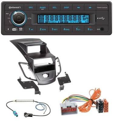 Continental MP3 DAB USB Bluetooth Autoradio für Ford Fiesta 08-10 Display schwar - Bild 1 von 4