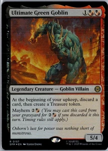Ultimate Green Goblin 157 MTG Marvel's Spider-Man FOIL NM/M - Picture 1 of 2