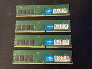 Crucial 16GB (4x4GB) DDR4-2666 PC4-21300 Desktop RAM Memory Kit - Picture 1 of 2