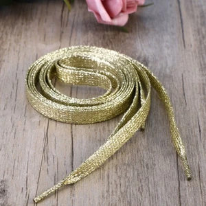  Glitzernde Schnürsenkel Sneaker für farbige flache Schnürsenkel Bootlaces - Bild 1 von 12