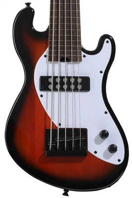 Bajo eléctrico de 5 cuerdas Kala Solidbody U-Bass sin trastes - Tobacco Burst Foto 1 de 4