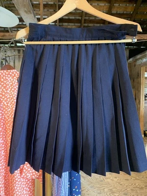 Liz Claiborne темно-синий шерсти плиссированные колена юбка - маленький 4 - Изображение 1 из 4