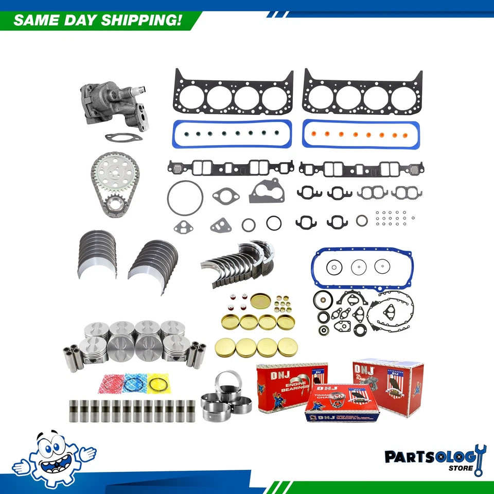 Kit maestro de reconstrucción de motor DNJ EK3109GM para 87-93 Cadillac Brougham 5,0 L OHV Foto 1 de 4