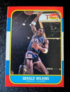 1986-87 86 Fleer Basketball card #122 Gerald Wilkins New York Knicks ROOKIE EOR - Picture 1 of 3