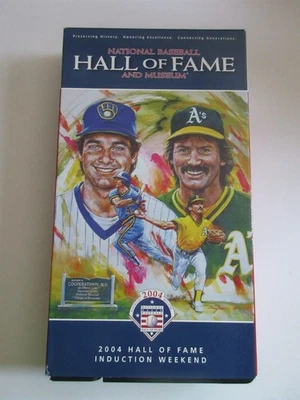 2004 Baseball Hall of Fame Induction VHS TAPE Paul Molitor Dennis Eckersley - Imagen 1 de 4