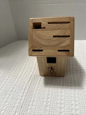 J A Henckels International 6 Ranuras Madera de Abedul Cuchillo Madera Bloque Contador Almacenamiento Foto 1 de 4