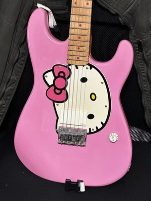 Squier Hello Kitty Pink Electric Guitar with EMG81 Pickup - Image 1 of 4