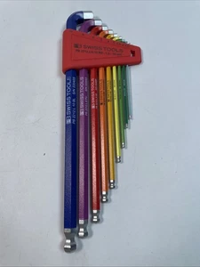 PB Swiss PB 2212.LH-10 RB CN RainBow Key L-Wrenches Long, 1.5mm to 10mm - Picture 1 of 4