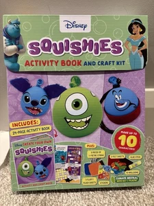 Disney Squishies Activity Book & Craft Kit - Make 10 Characters- New - Picture 1 of 2