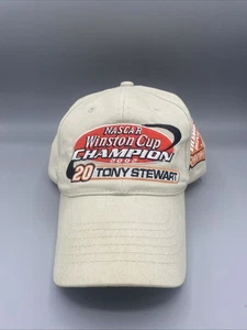 NASCAR 2002 Winston Cup Champion Tony Stewart CHASE Cap Khaki Hat EMBROIDERED - Picture 1 of 7