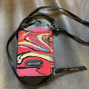 Sakroots Women’s Mini Wallet Phone Crossbody Colorful Purse - Picture 1 of 3