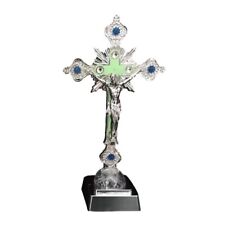 Catholic with LED Light Religious Christian Standing Crucifix Church Home