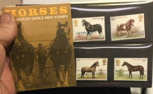 1978 Horses British Post Office Mint Stamps Presentation Set - Picture 1 of 2