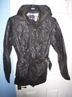Marks And Spencer Woman's Coat Jacket With Hood And Belt Size Uk 12 Eur 40