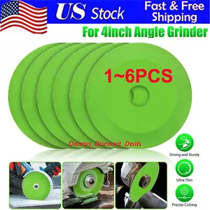 1/6x 4inch Glass Ceramic Cutting Grinding Disc Saw Blade Wheel for Angle Grinder - Picture 1 of 27