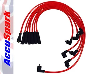 Ford Capri V6 Essex Engine 8mm AccuSpark RED Silicon HT Lead set - Picture 1 of 2