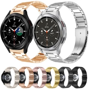 For Samsung Galaxy Watch 4 5 40/42/44/46mm No Gaps Stainless Steel Watch Band - Picture 1 of 11