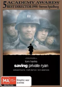 SAVING PRIVATE RYAN-DVD-Tom Hanks-Region 4-New AND Sealed - Picture 1 of 1