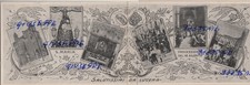 LUCERA-Cartolina Doppia Processione 16 Agosto-no v. databile 1926-Perfetta