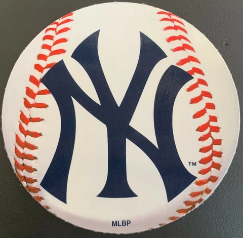 NEW YORK YANKEES MAGNET "NY" BASEBALL LOGO STYLE MLB WORLD SERIES CHAMPIONS Cover
