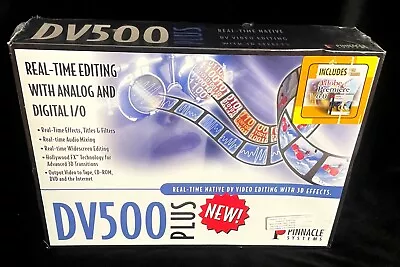 FACTORY SEALED Pinnacle Systems DV500 Plus Real Time Editing, Adobe Premiere 6.0 - Image 1 of 4