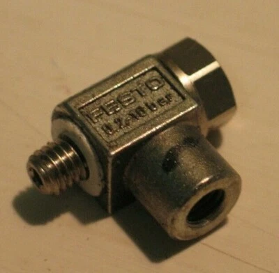 CONTROLADOR DE FLUJO UNIDIRECCIONAL AIRE SUMINISTRO AJUSTABLE FESTO GRLZ-M5-B M5-F P5878 Foto 1 de 3