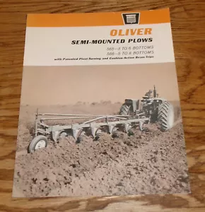 Folleto de ventas original Oliver Tractor 1965 semimontado arados 565 566 - Imagen 1 de 2